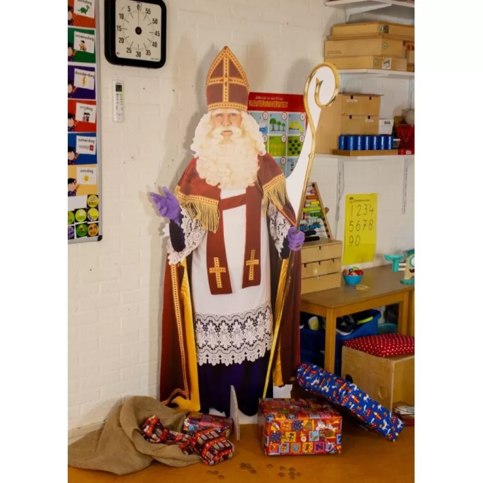 KarTent (Bedrukte) Contouren^Kartonnen Bedrukt Sinterklaas Figuur