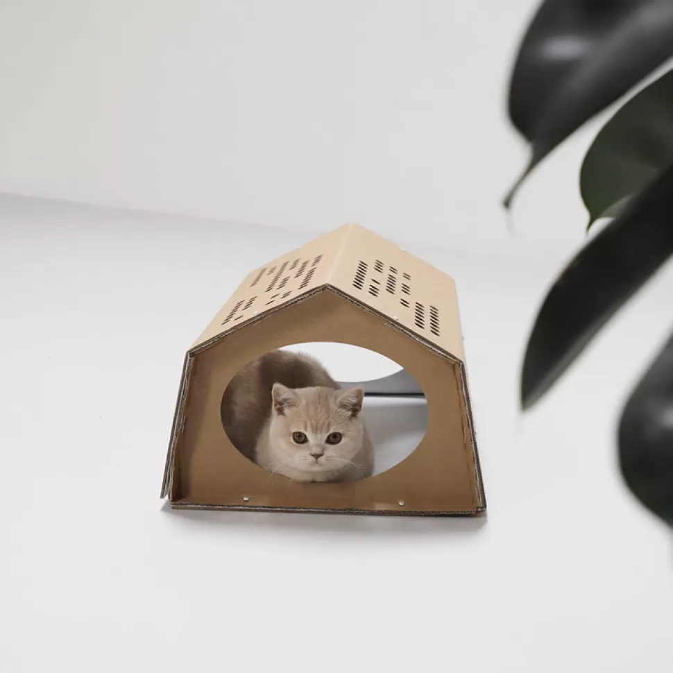 KarTent Huisdieren^Kartonnen Tent Voor Je Katten